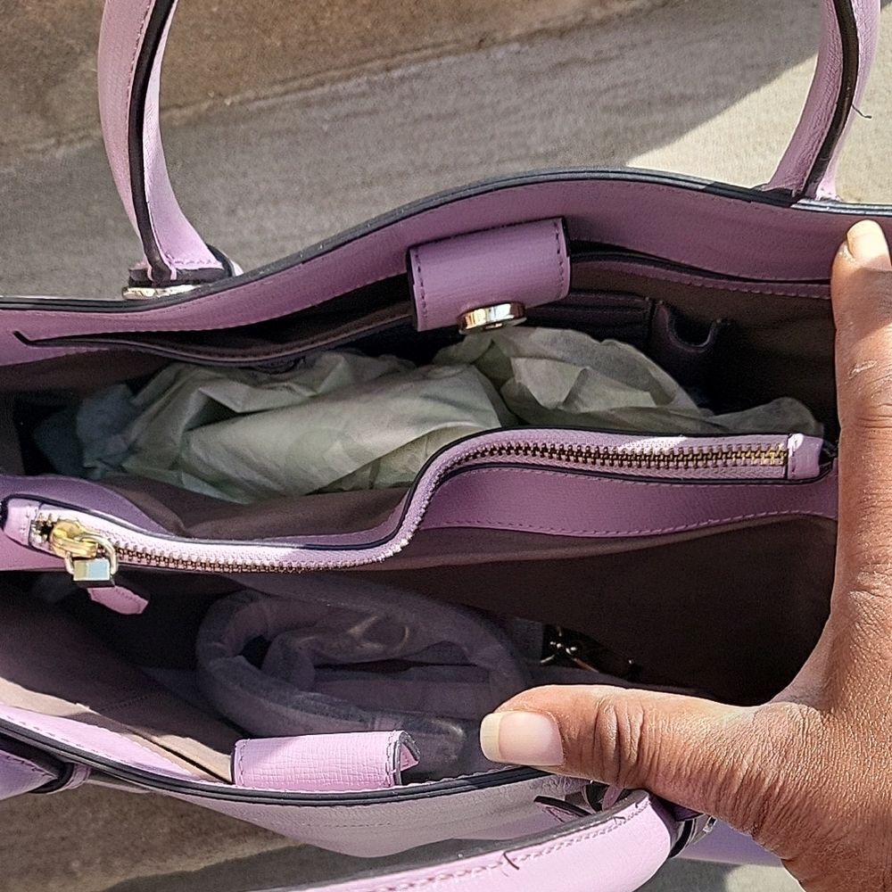 L.K. Bennett Lavender Tote - Picture 4 of 6